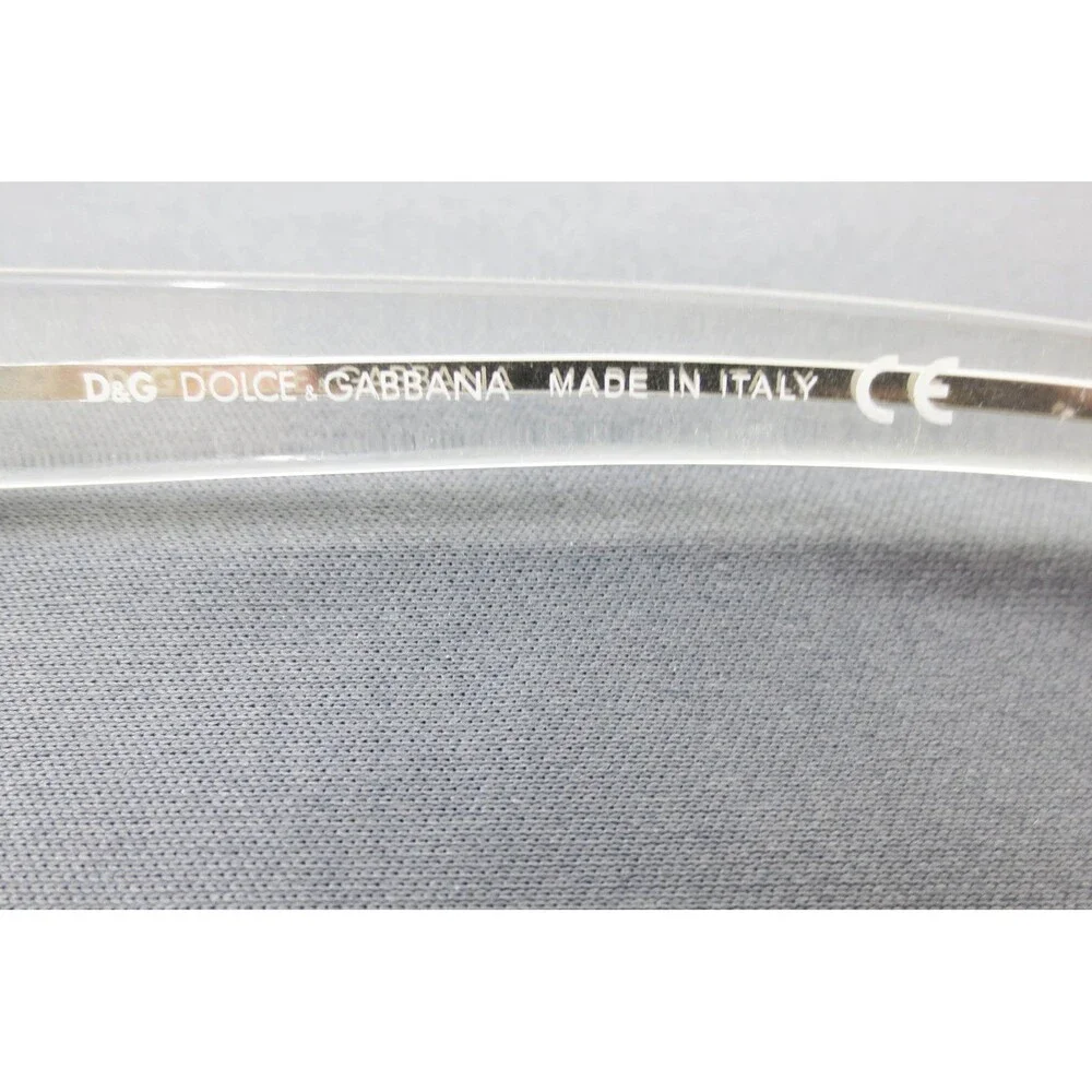 D&G Dolce & Gabbana 4128 H66 Silver Clear Rimless Eyeglasses Frames 51-16-135